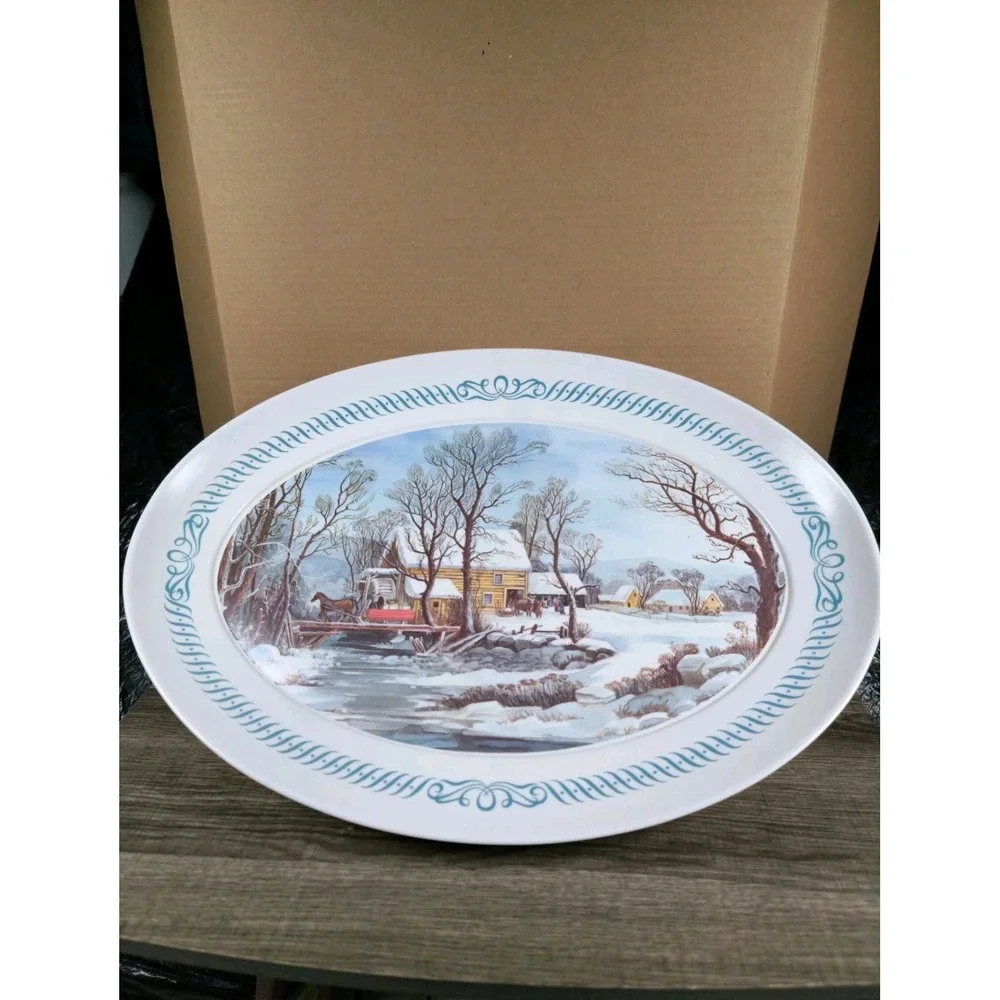 Vintage Brookpark Melamine Serving Platter